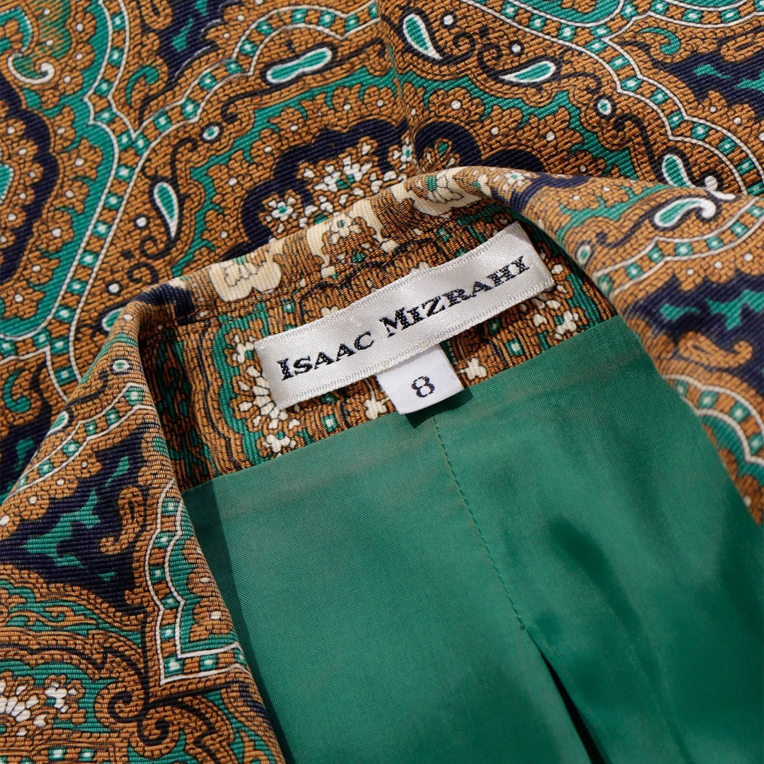 1991 Isaac Mizrahi Mandala Print Bold Vintage Blazer Jacket