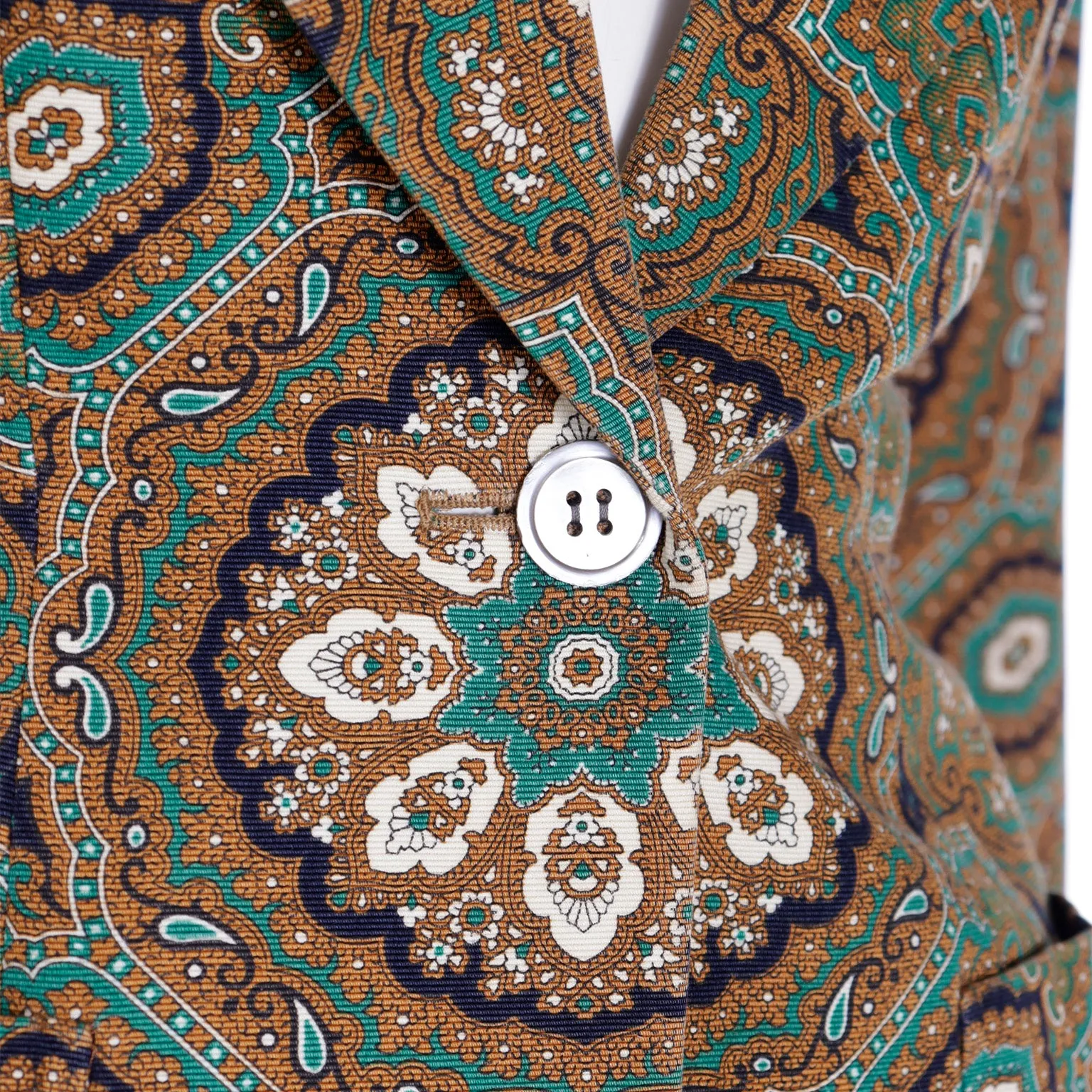 1991 Isaac Mizrahi Mandala Print Bold Vintage Blazer Jacket