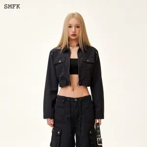 Ancient Myth Panther Workwear Black Short Jacket