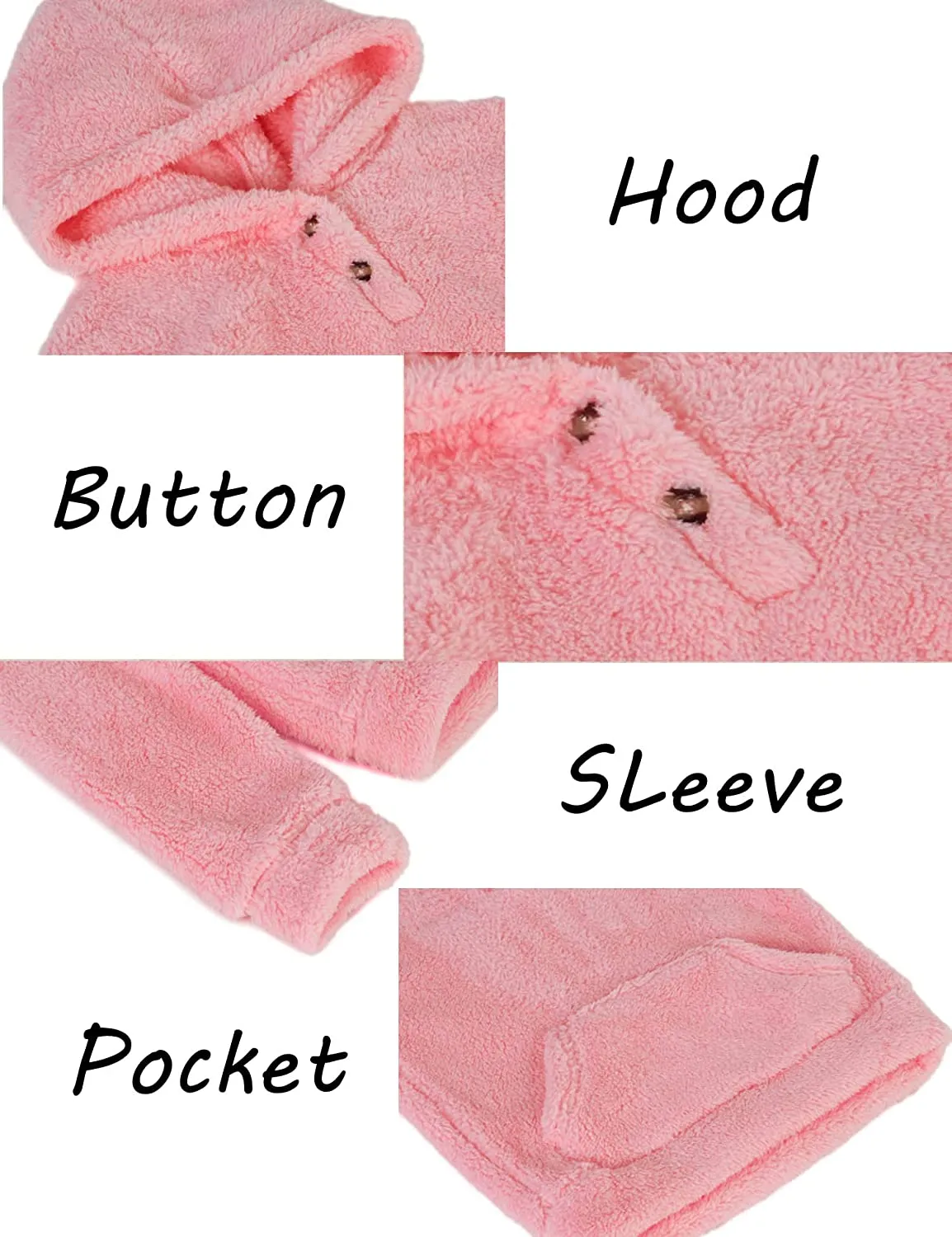 Arshiner Girls Warm Hoodie Sherpa Fleece Pullover
