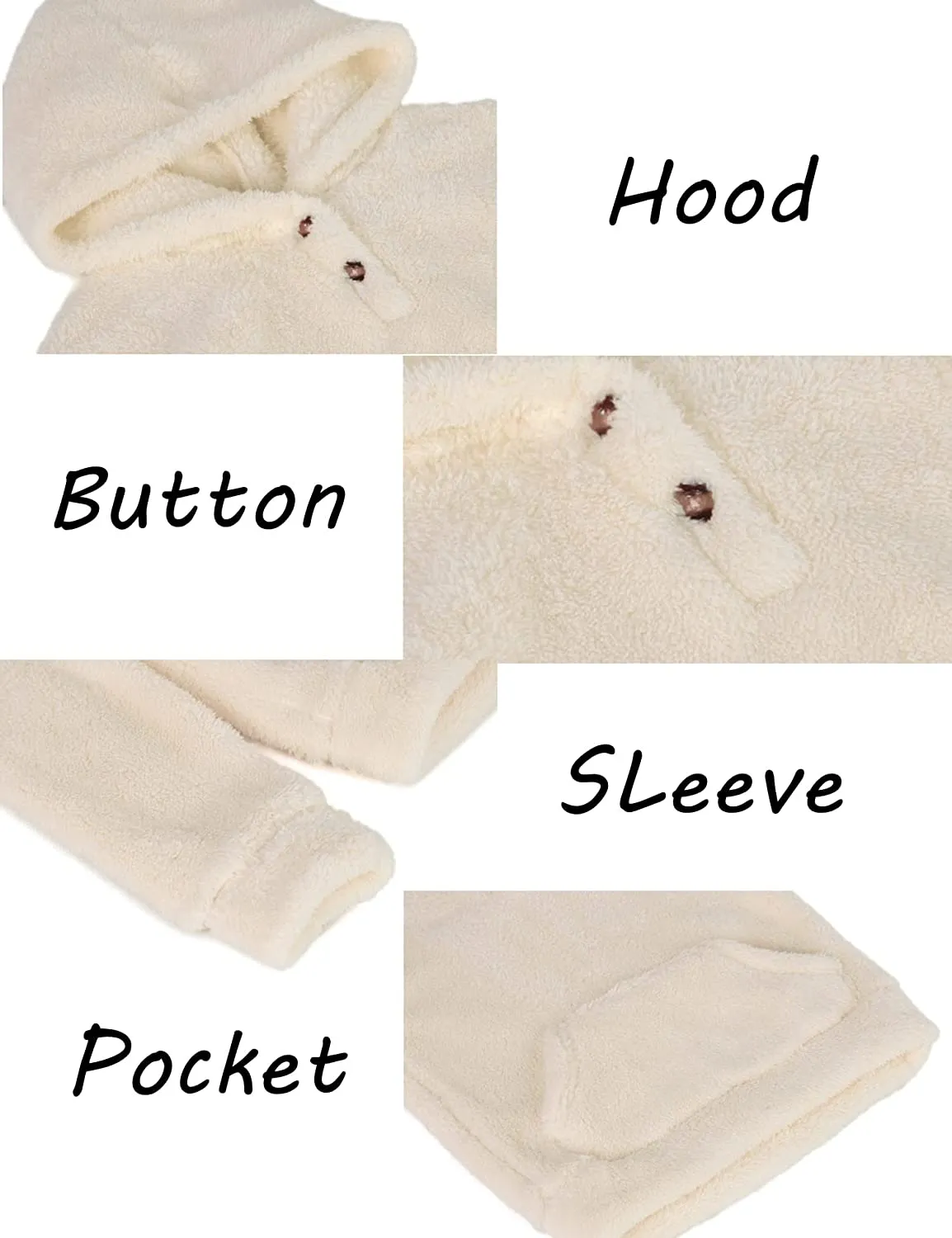 Arshiner Girls Warm Hoodie Sherpa Fleece Pullover