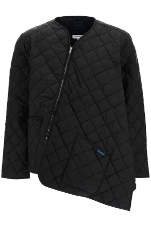 asymmetric quilted FN J521 W24 BLACK