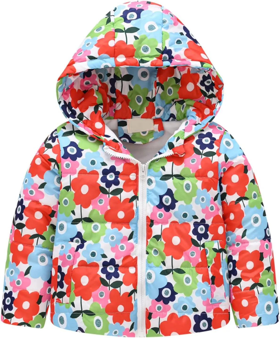 Baby Girls Boys Winter Coats Warm Puffer Padded Coat Cotton Hooded Infant Outerwear