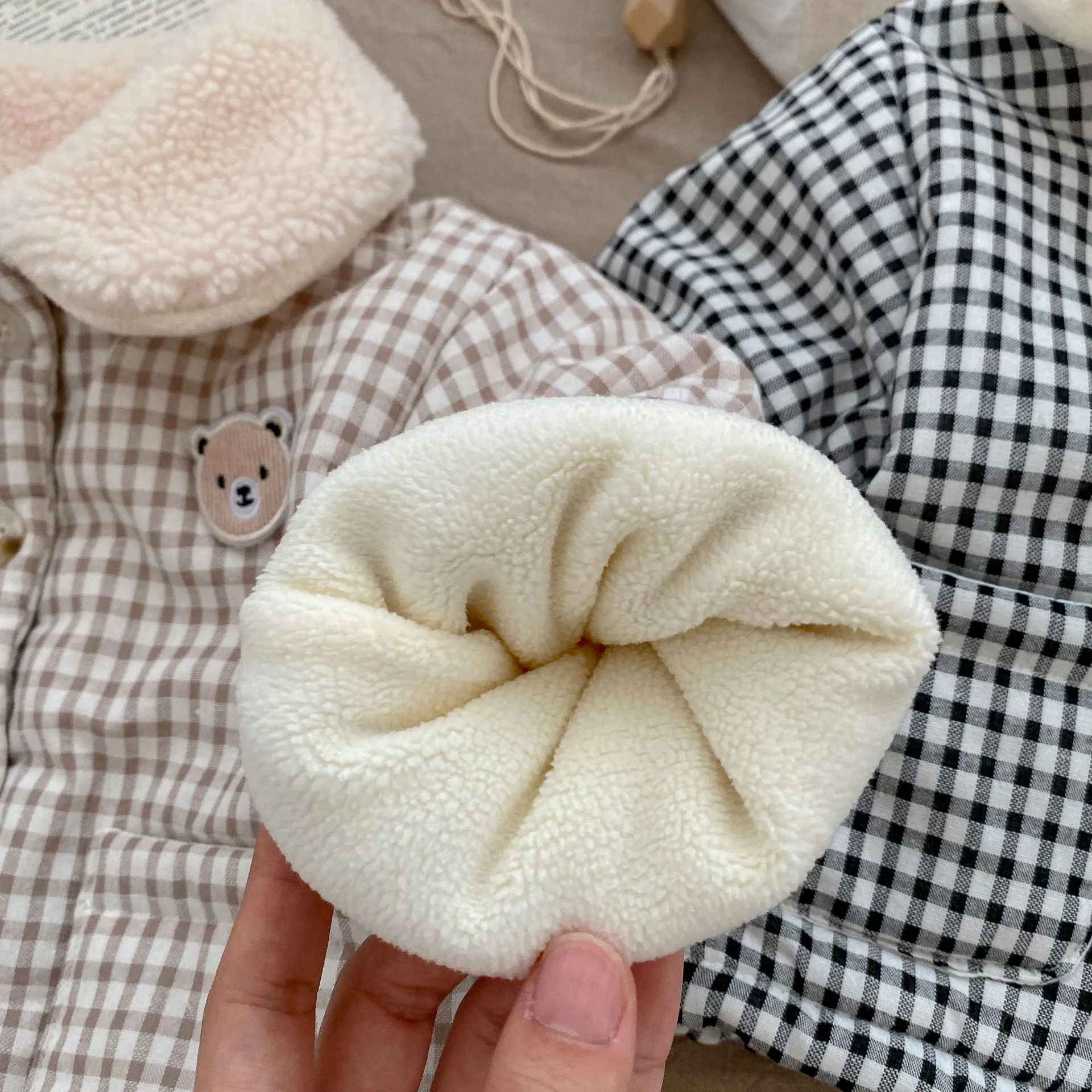 Baby Girls Checked Jackets Outwears Wholesale 221104136