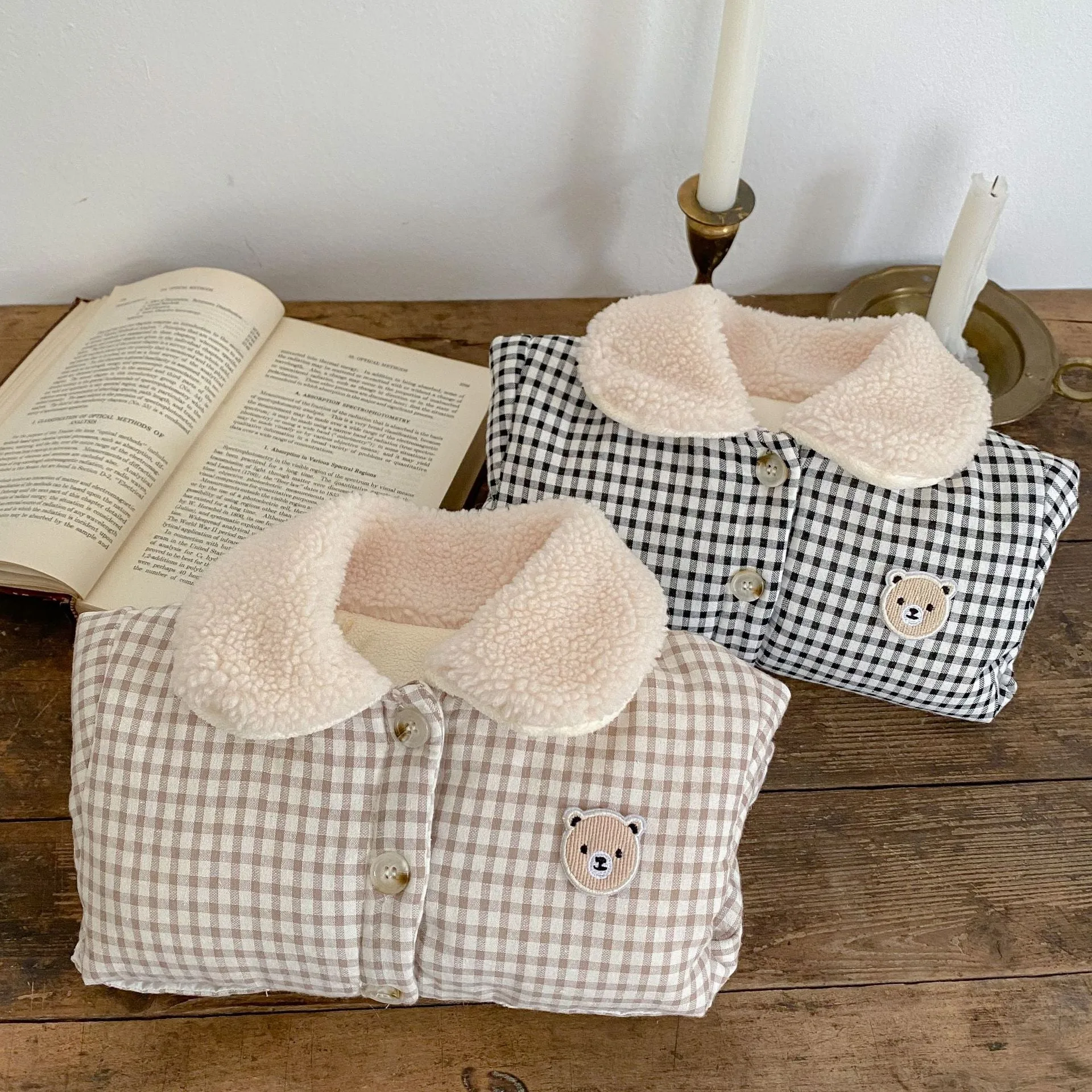 Baby Girls Checked Jackets Outwears Wholesale 221104136