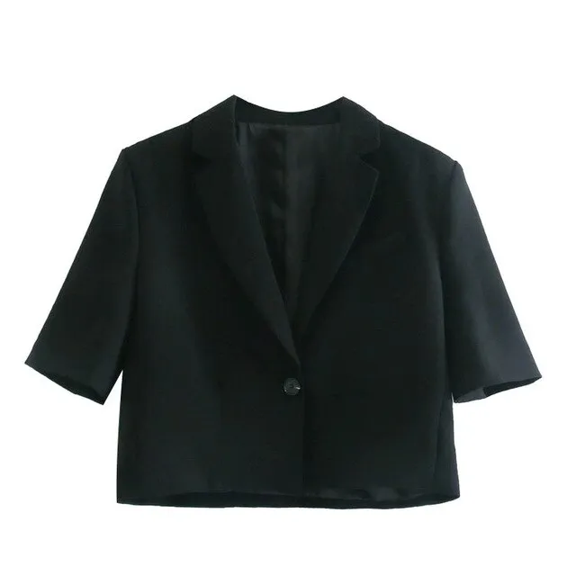 BLAZER WITH SHORT SLEEVE
