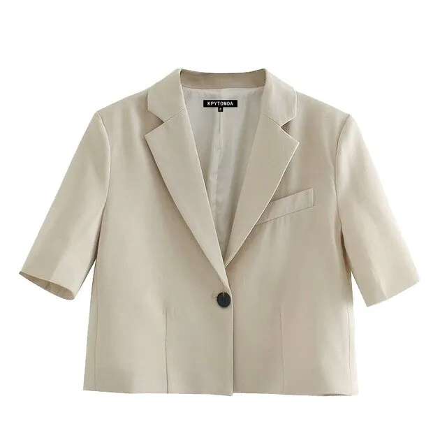 BLAZER WITH SHORT SLEEVE