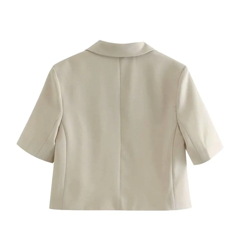 BLAZER WITH SHORT SLEEVE