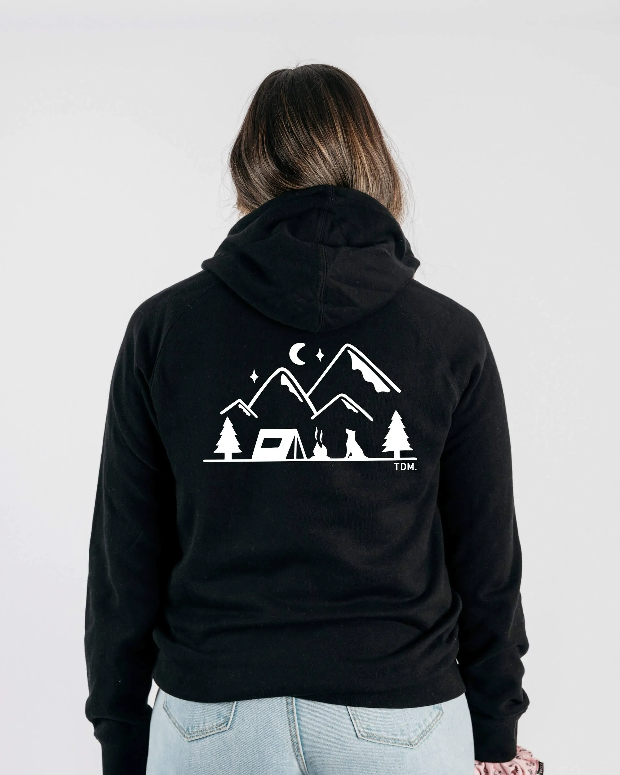 Camping & Dogs: Unisex Hoodie