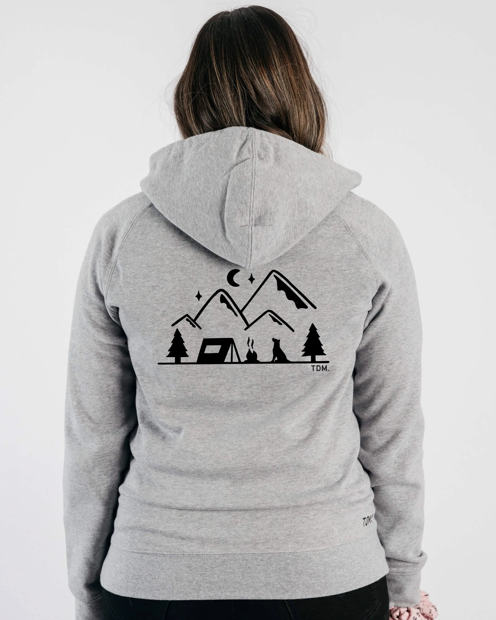 Camping & Dogs: Unisex Hoodie