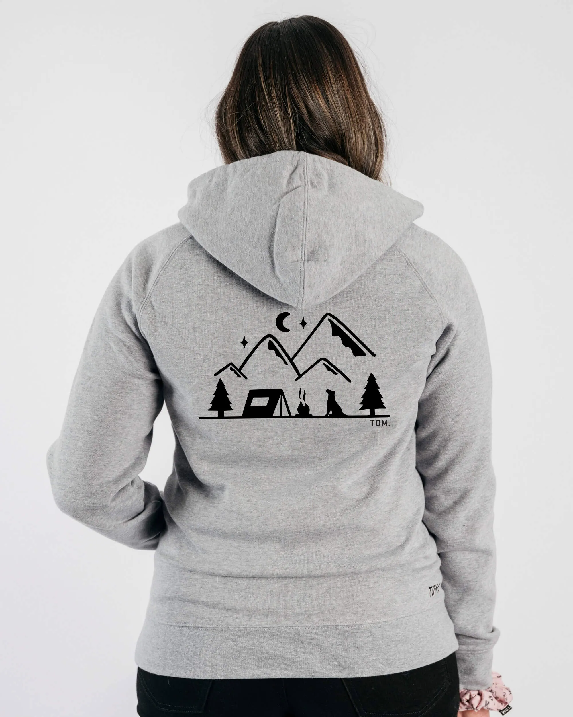 Camping & Dogs: Unisex Hoodie
