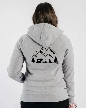 Camping & Dogs: Unisex Hoodie