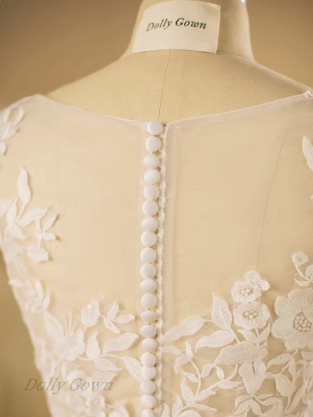 Casey Scoop Neck Bridal Lace Top