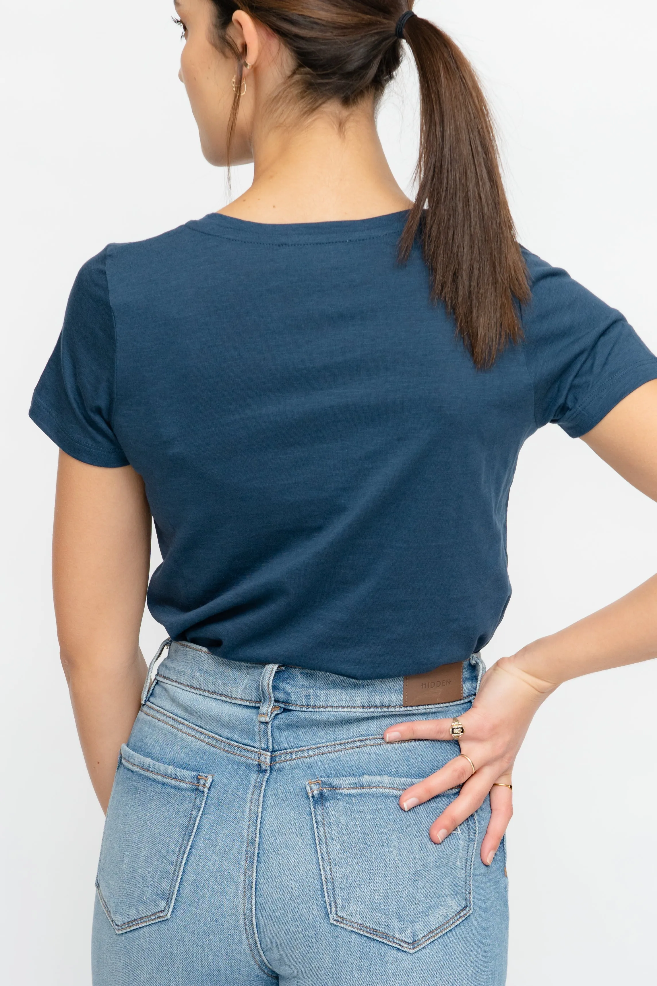 EFFORTLESS COTTON BLEND TEE