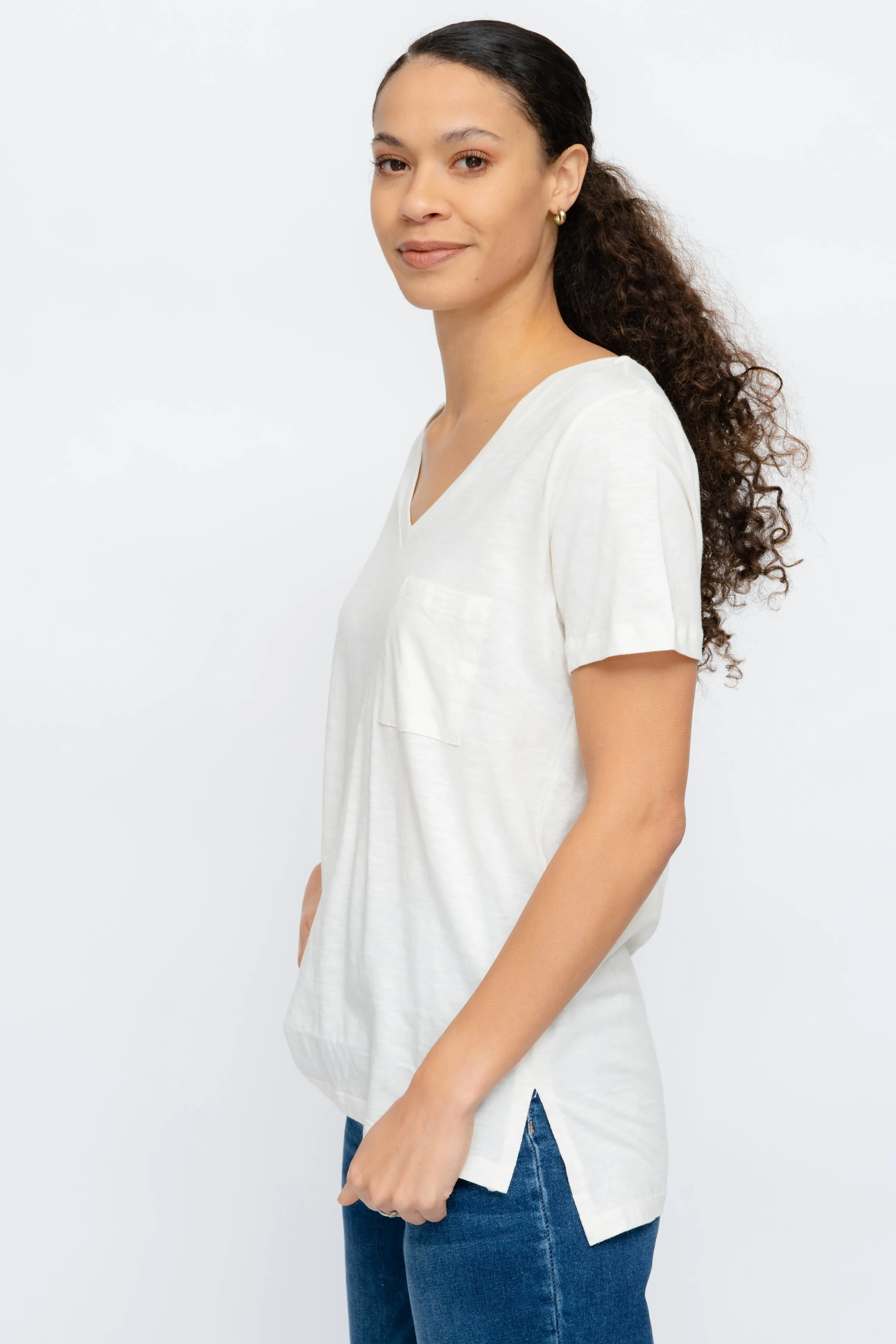 EFFORTLESS COTTON BLEND TEE