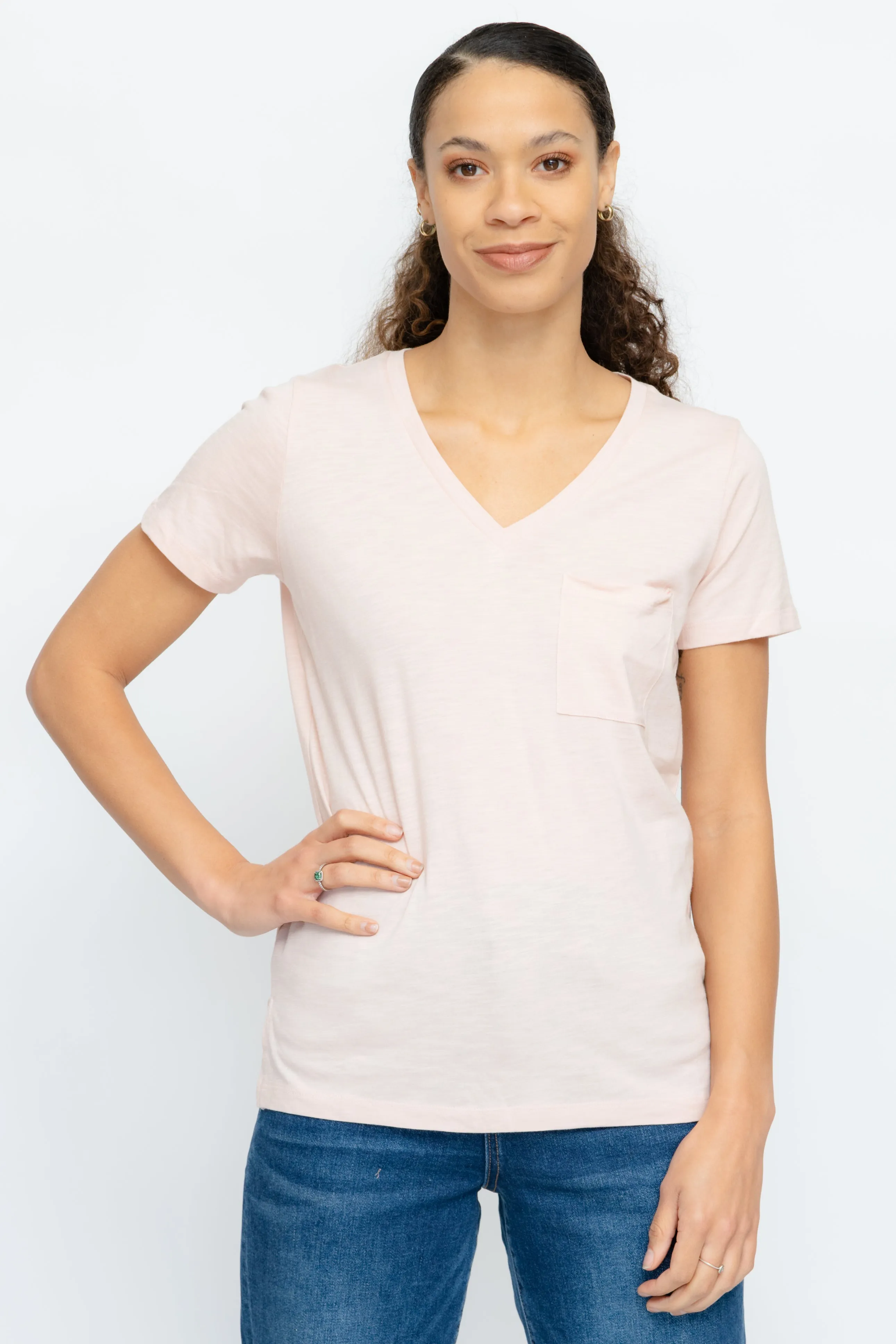 EFFORTLESS COTTON BLEND TEE