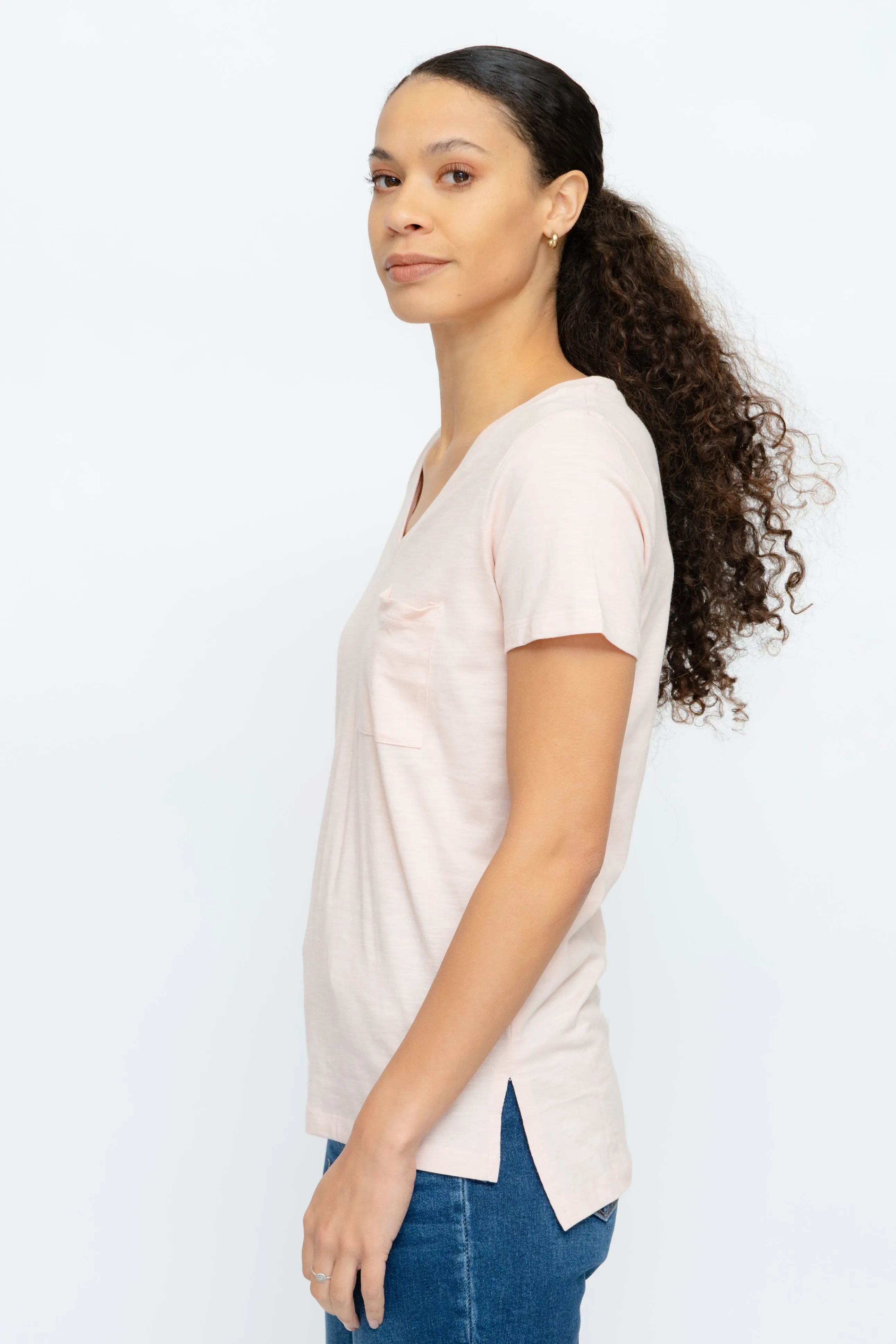 EFFORTLESS COTTON BLEND TEE