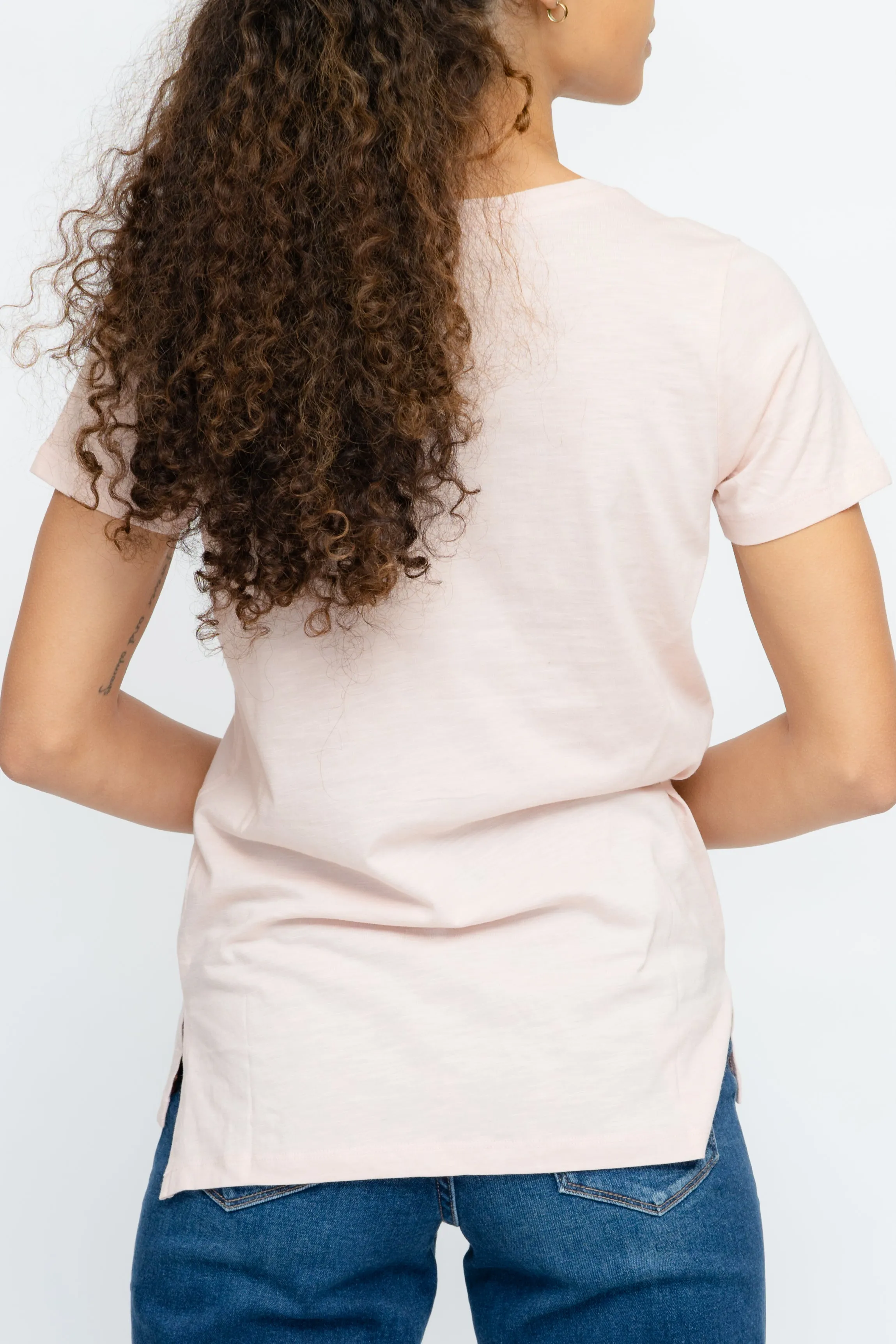 EFFORTLESS COTTON BLEND TEE