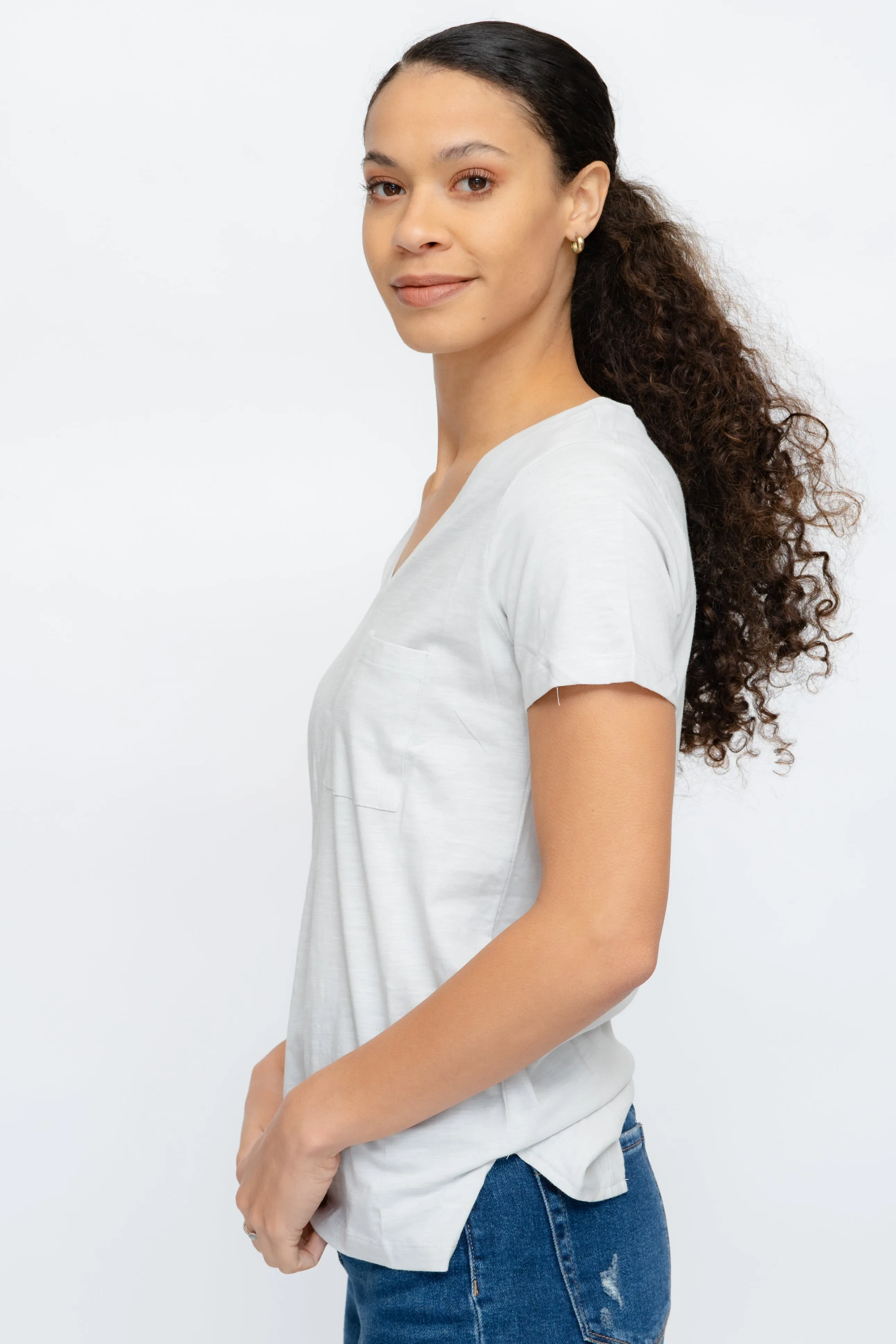 EFFORTLESS COTTON BLEND TEE