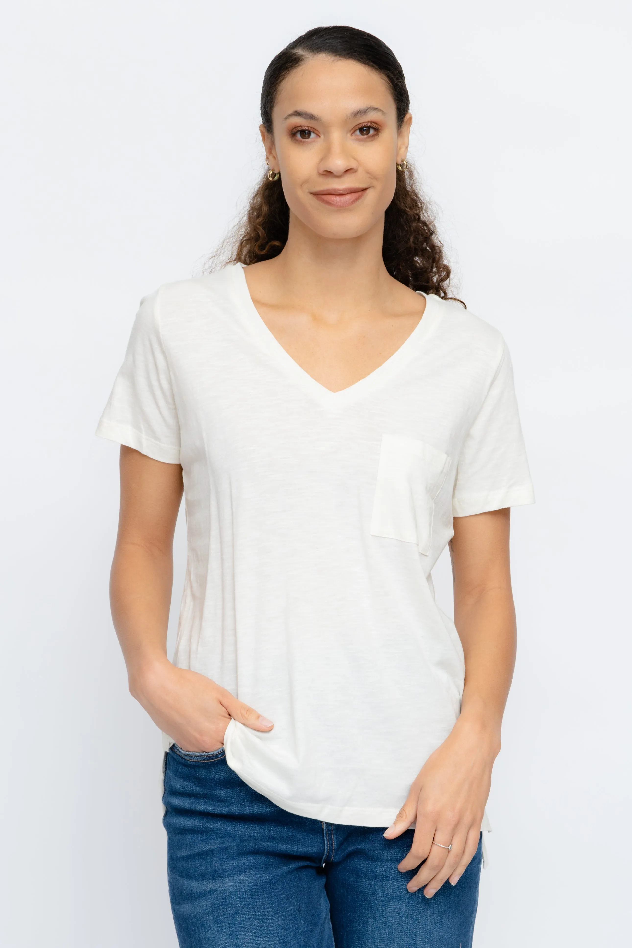 EFFORTLESS COTTON BLEND TEE