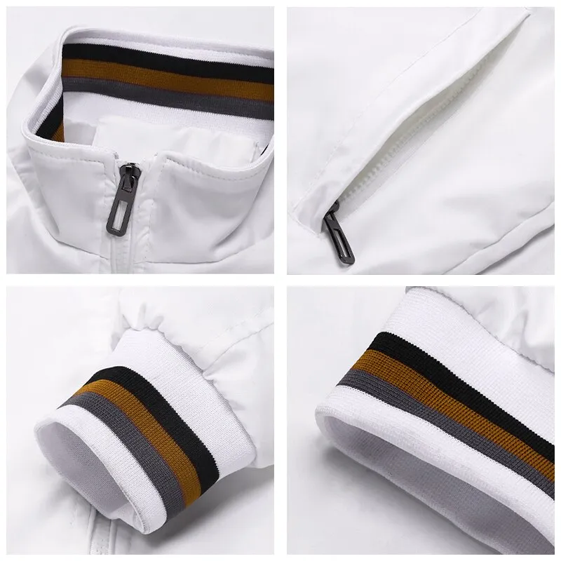 Fashion Bomber Windbreaker Casual Men Jacket