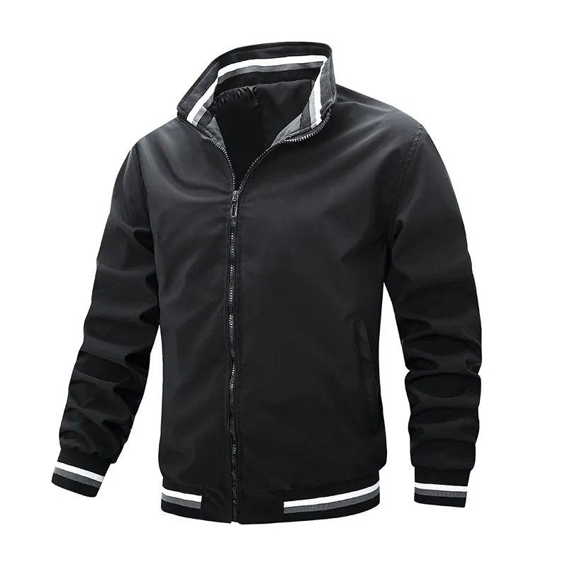 Fashion Bomber Windbreaker Casual Men Jacket