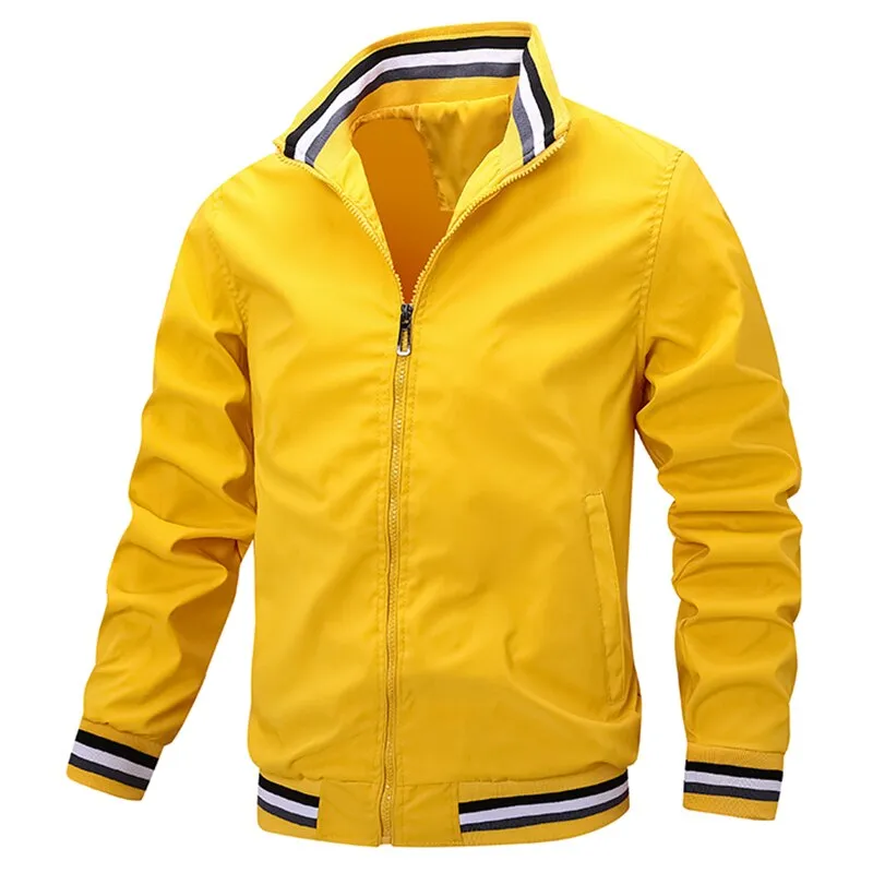 Fashion Bomber Windbreaker Casual Men Jacket