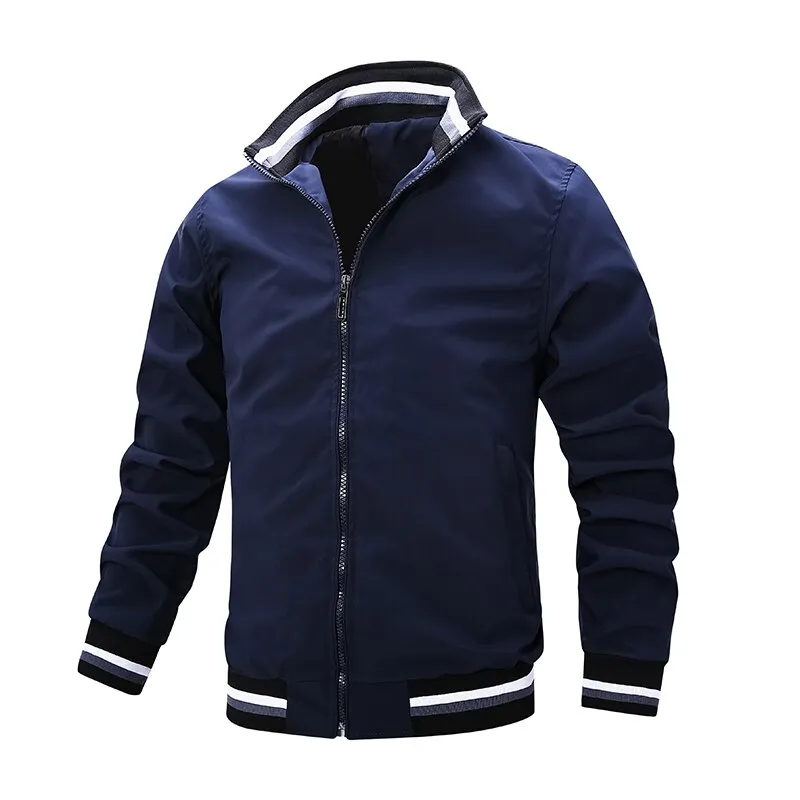 Fashion Bomber Windbreaker Casual Men Jacket