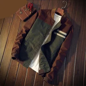 Fashion Slim Casual Jackets Male Outerwear