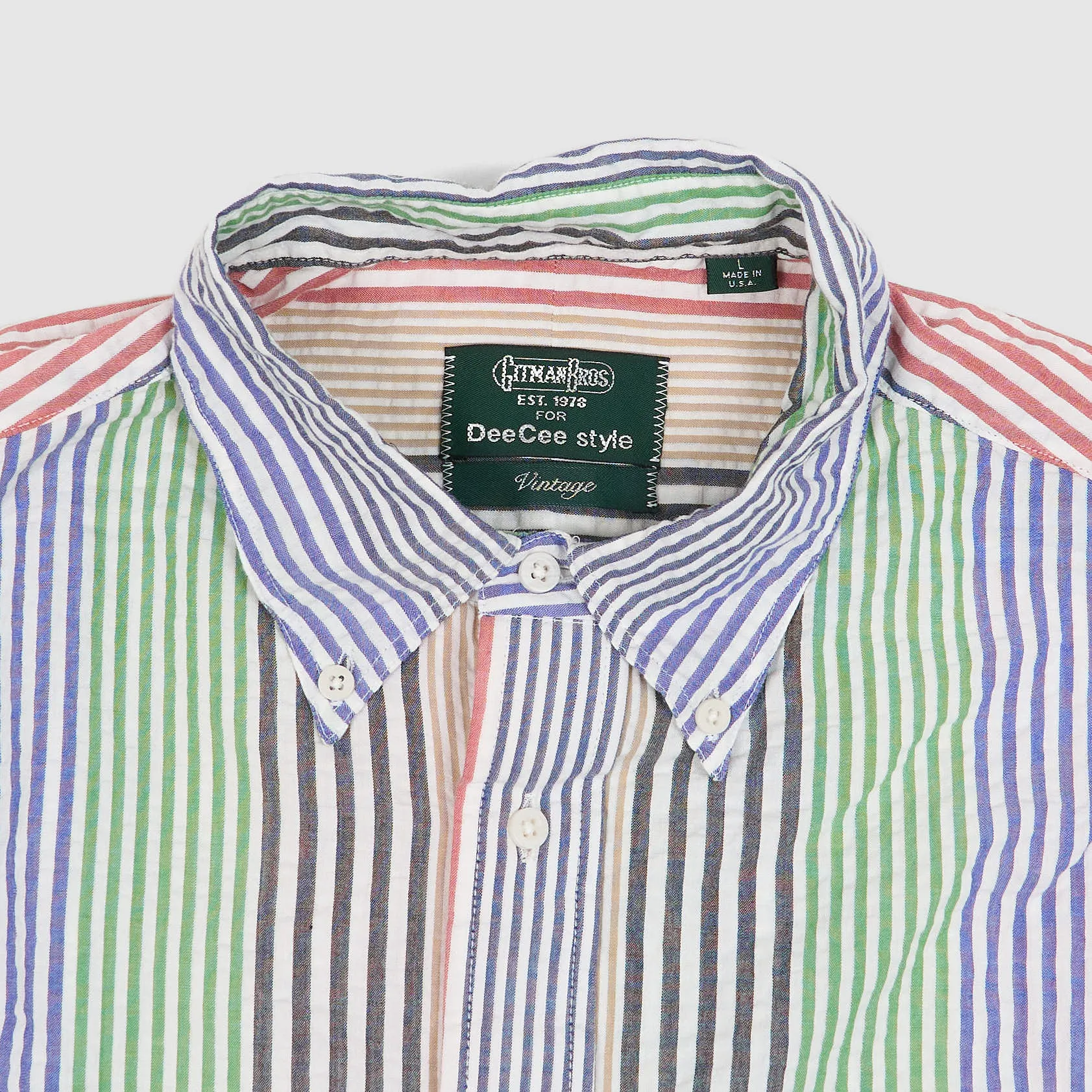 Gitman Vintage Striped Seersucker Shirt