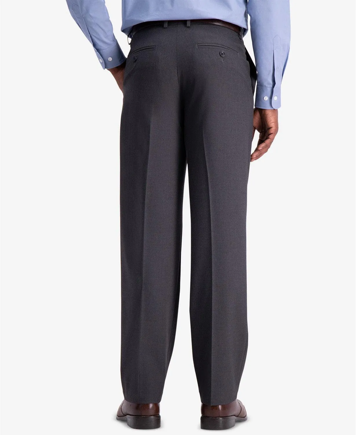 Haggar Mens Classic fit Dress Pants 40 / 32 Grey