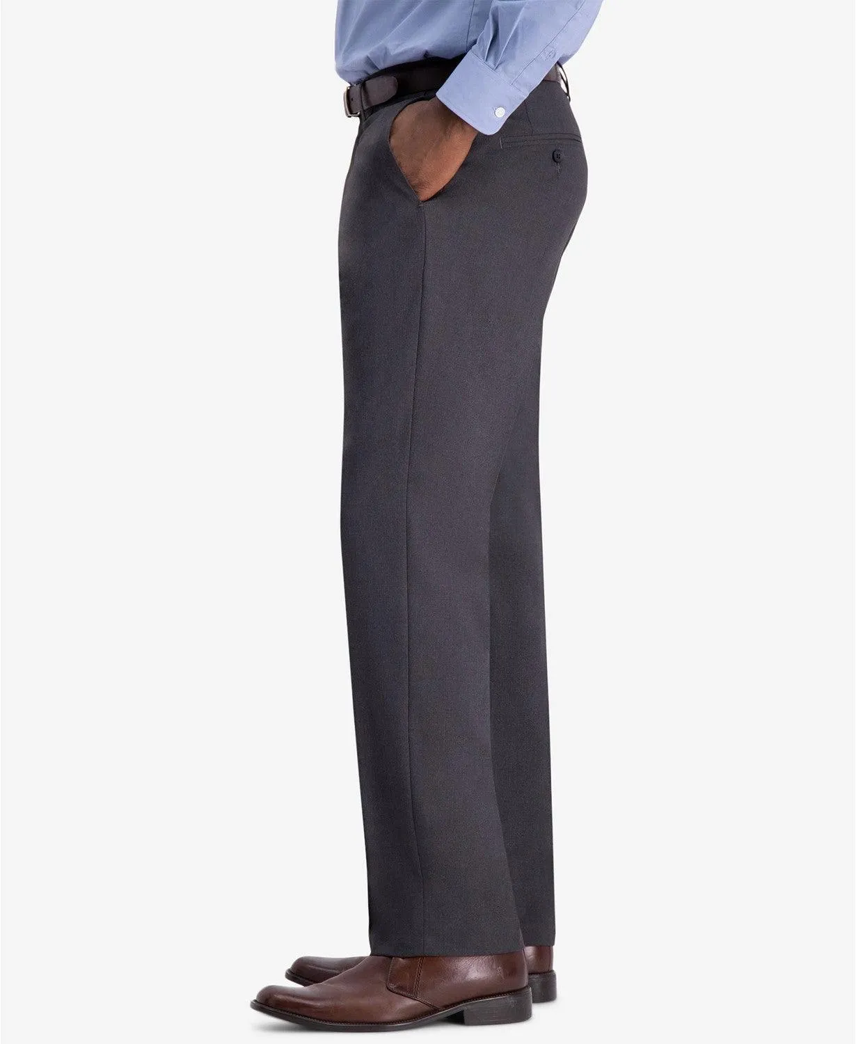 Haggar Mens Classic fit Dress Pants 40 / 32 Grey