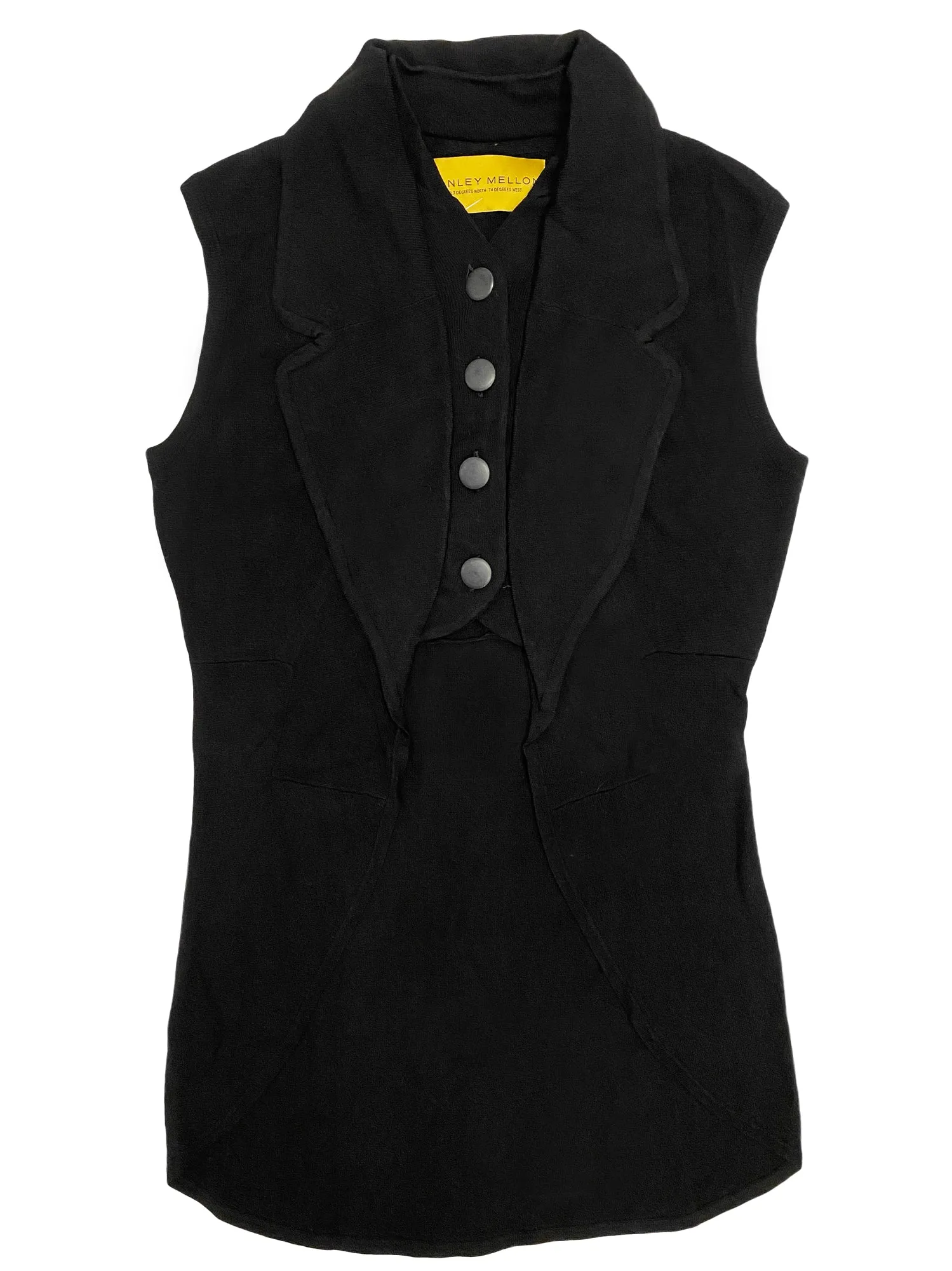 Hanley Mellon Women's Sleeveless Vest X-Small Black