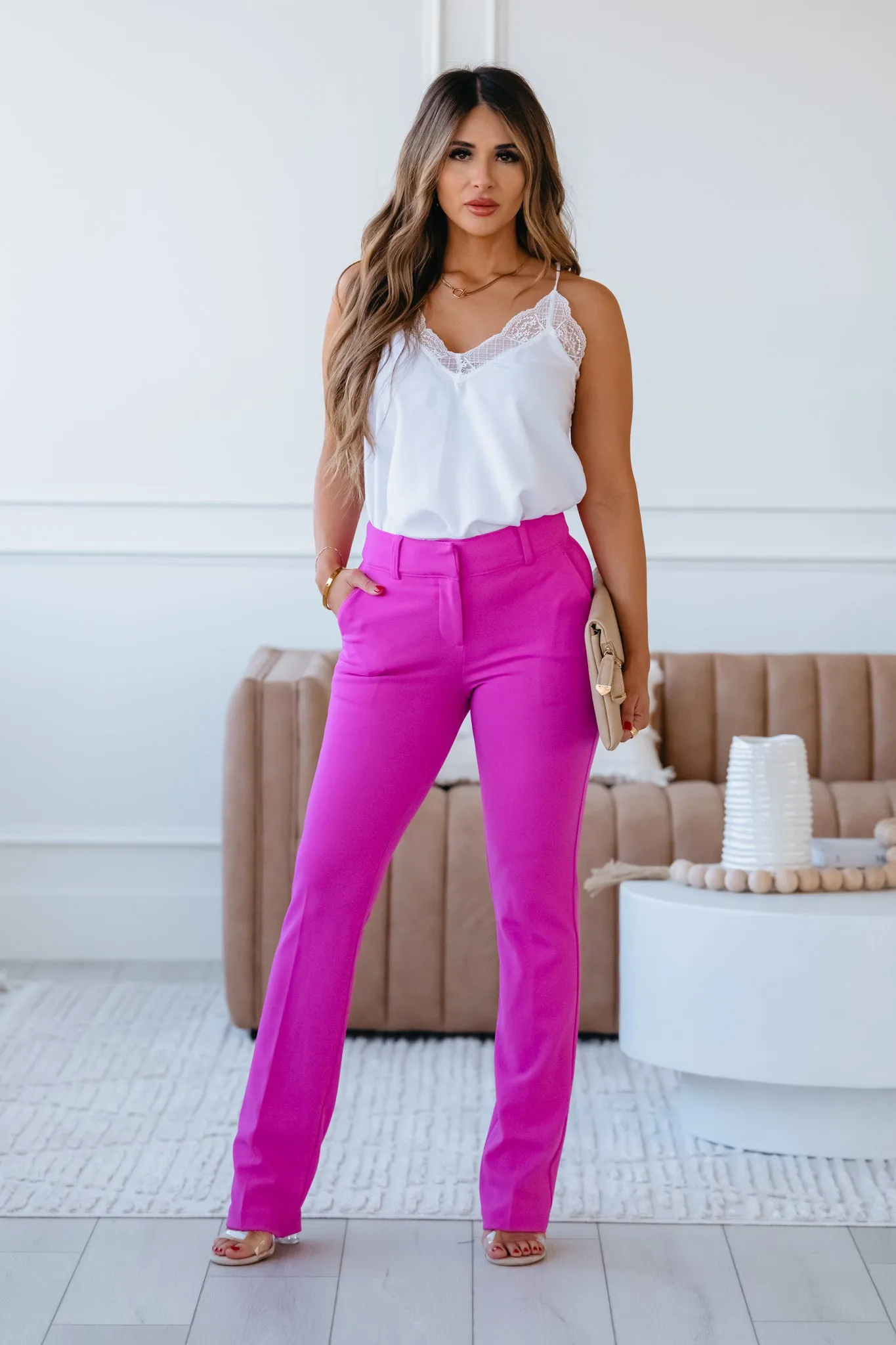 Happy Ever After Pants - Flamingo Pink