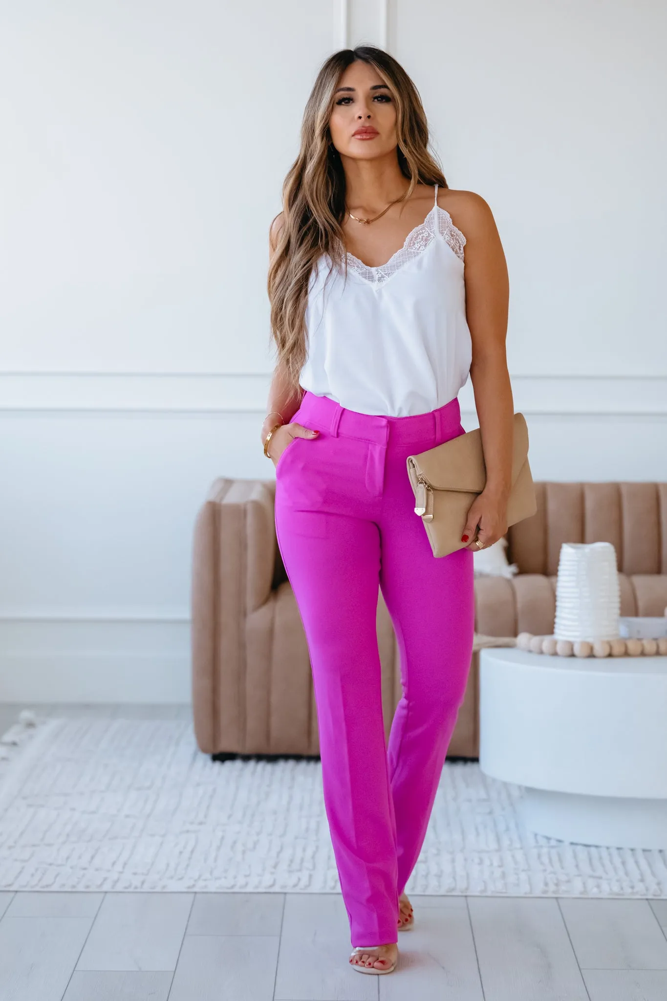 Happy Ever After Pants - Flamingo Pink