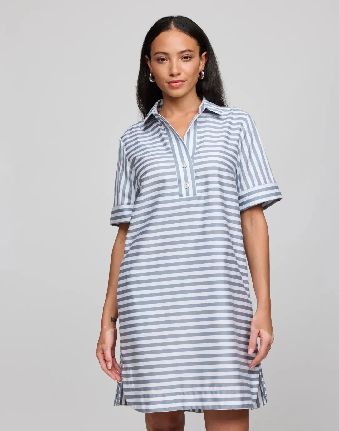 HINSON WU - AILEEN STRIPE AND GINGHAM DRESS