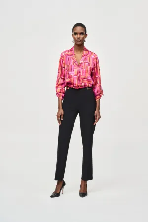 Joseph Ribkoff Women's Lux Twill Slim Pull-On Pants