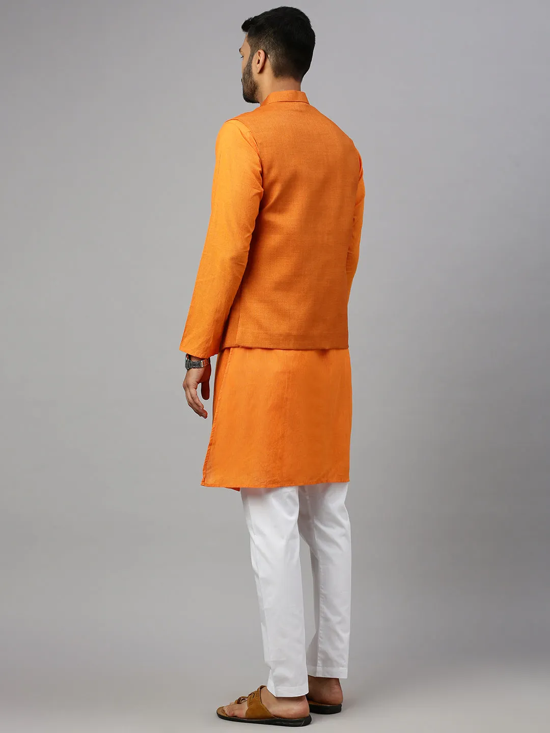 Men Ethnic Jacket Orange DW20