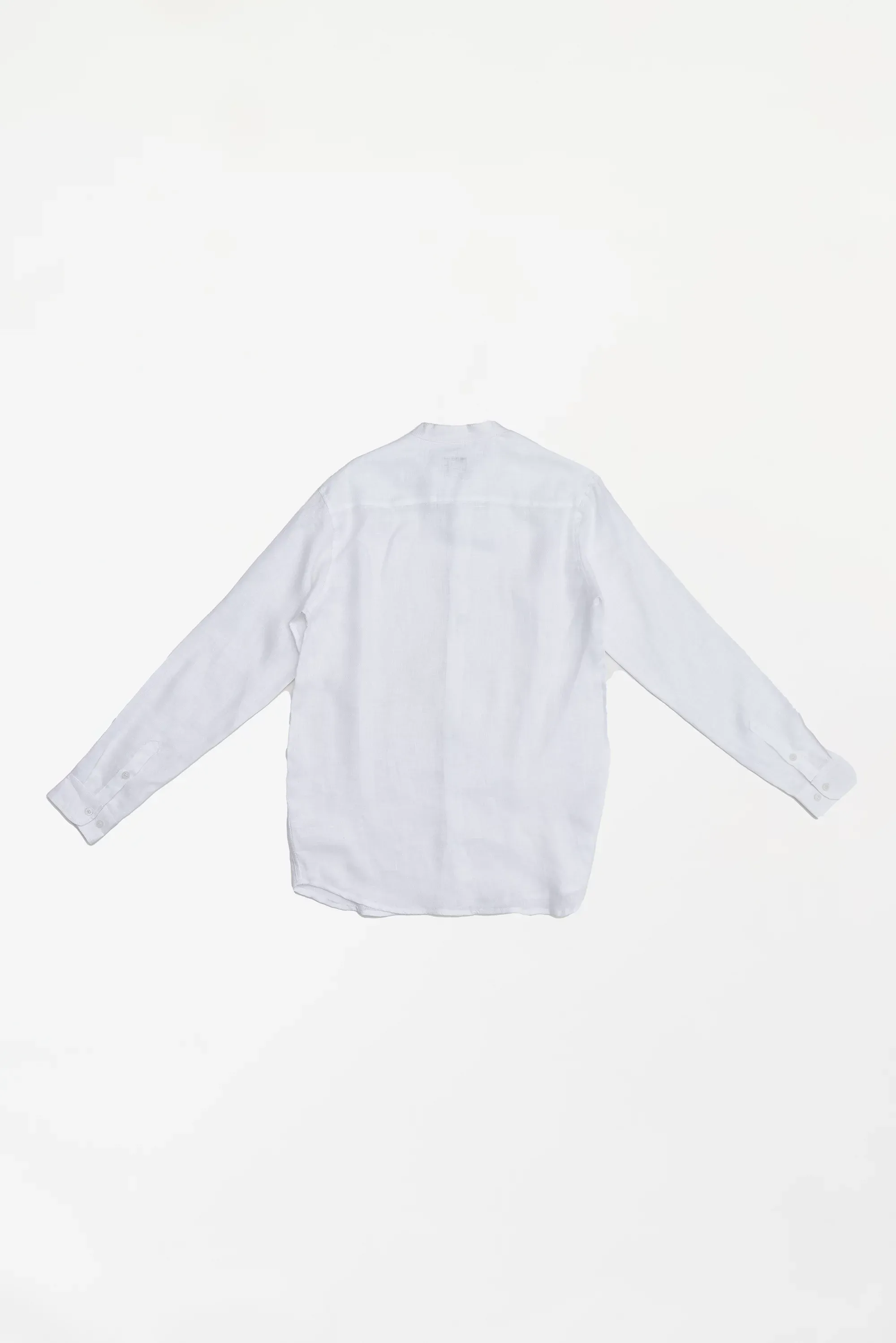 Men's Textured Button-Up Shirt White