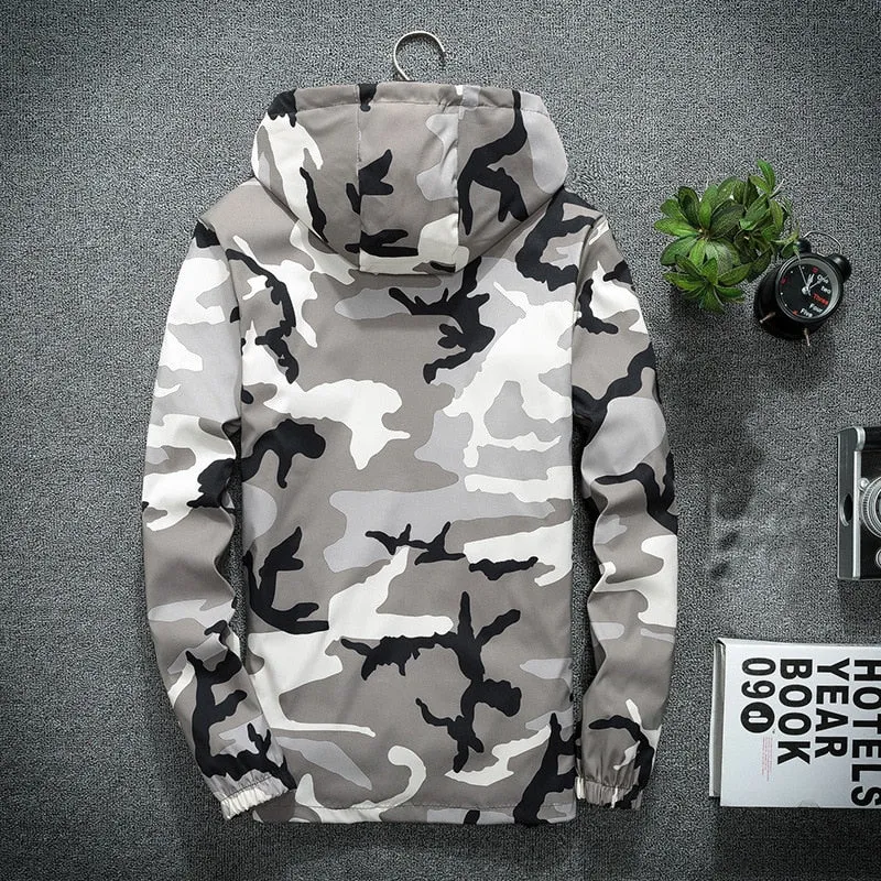 Military Casual Hooded Jacket
