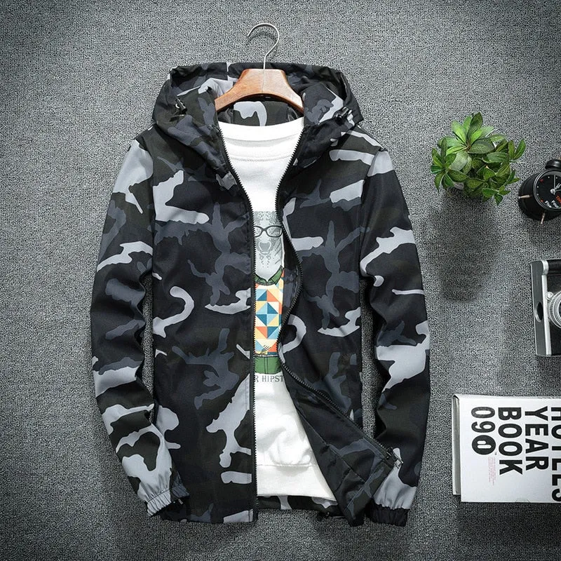 Military Casual Hooded Jacket