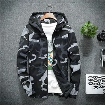 Military Casual Hooded Jacket