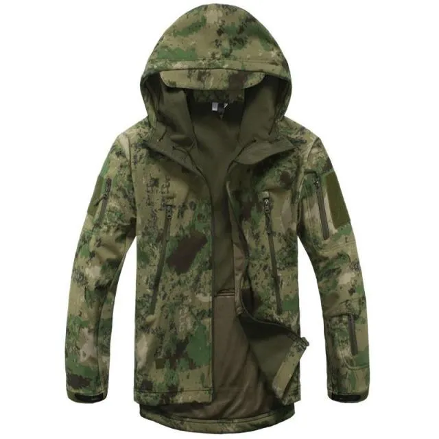 Military Tactical Waterproof Jacket for Men with Hood