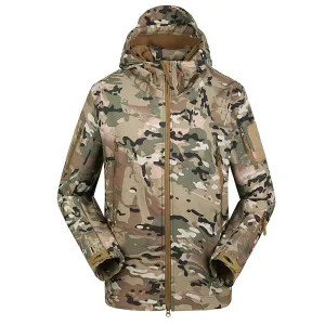 Military Tactical Waterproof Jacket for Men with Hood