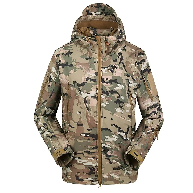 Military Tactical Waterproof Jacket for Men with Hood