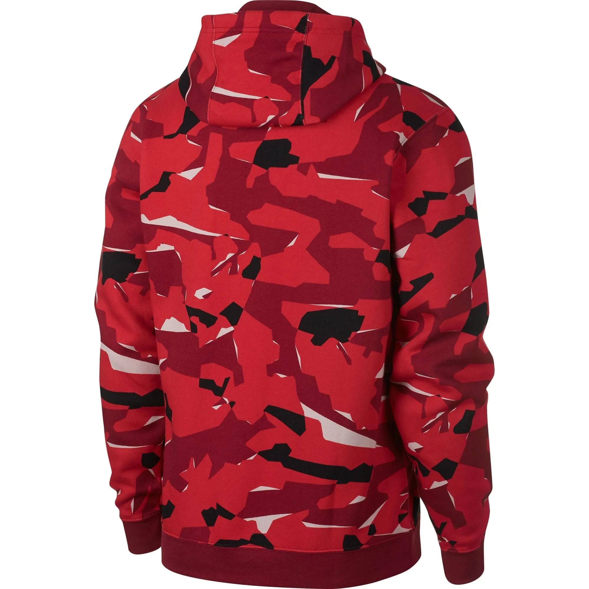 Nike Sportswear Club Men's Pullover Hoodie Red Camo
