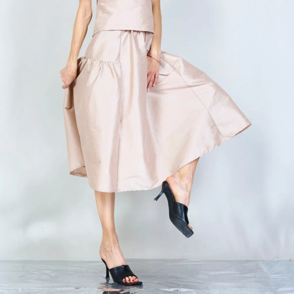 Poplin elegant long skirt wholesale