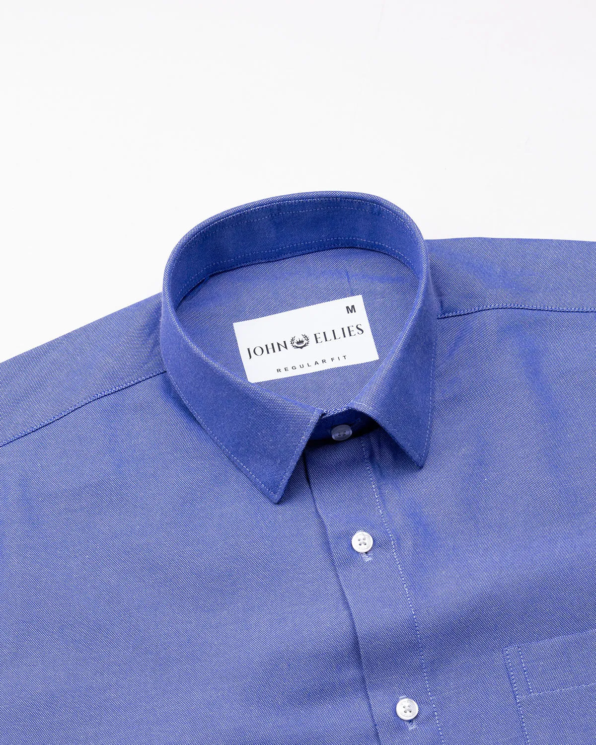 Renato Privilege Realer Blue Plain Oxford Cotton Shirt