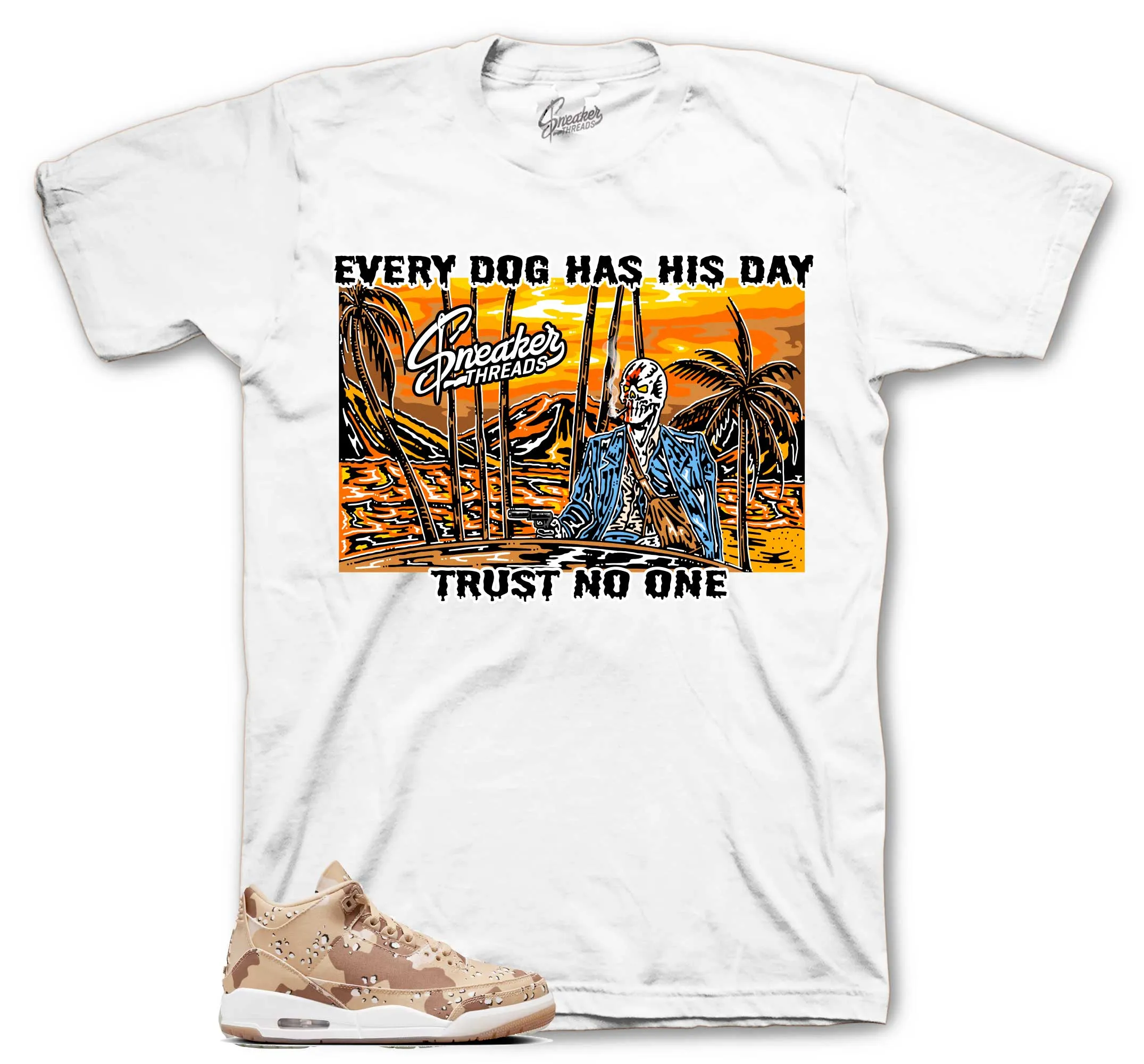 Retro 3 Desert Camo Every Dog Shirt
