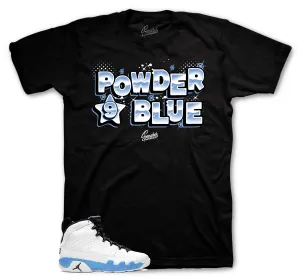 Retro 9 Powder Blue Airbrush Shirt